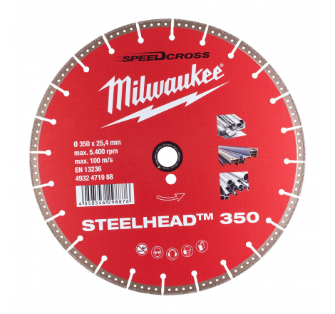 MILWAUKEE DISQUE 350MM ACIER