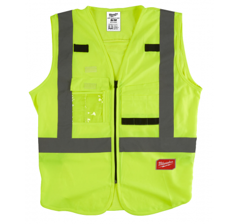 GILET HAUTE VISIBILITE JAUNE