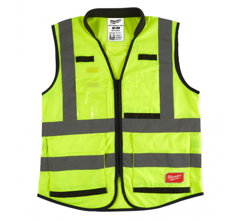 GILET PREMIUM HAUTE VISIBILITE JAUNE